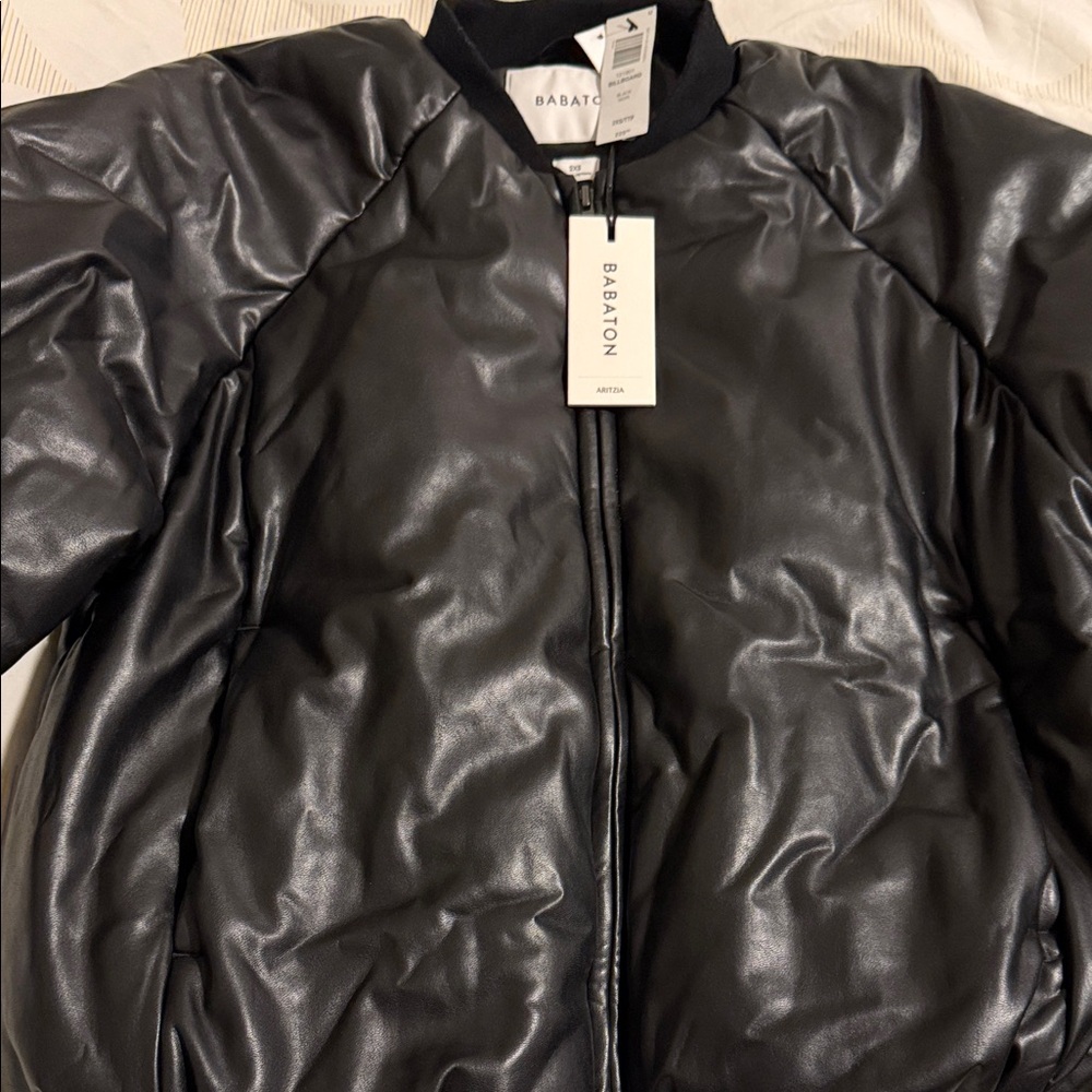 Aritzia Black Bomber Jacket